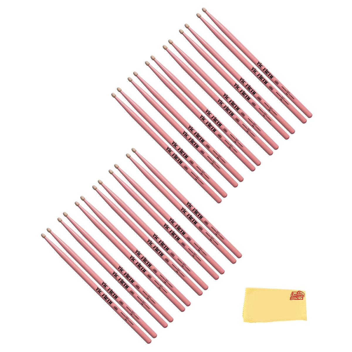 Vic Firth American Classic 5A Pink Drumsticks - 12 Pack