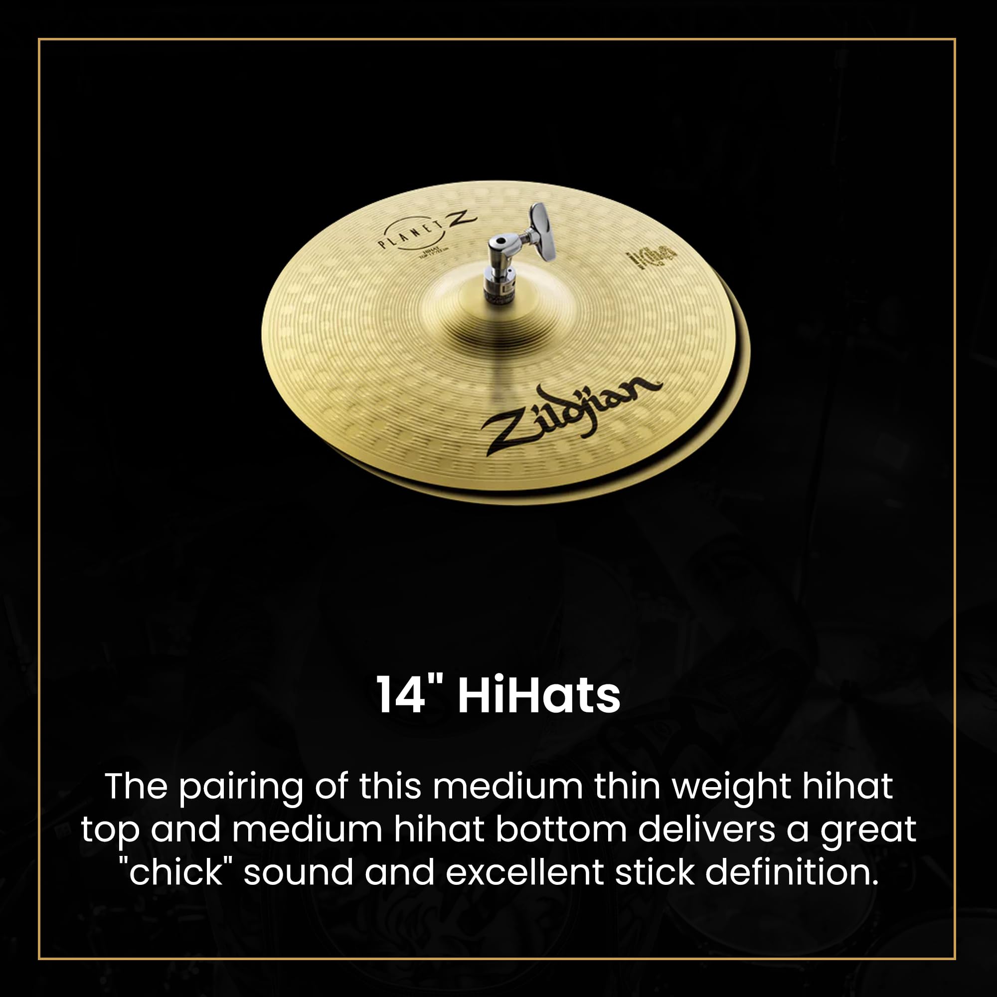Zildjian ZP4PK Planet Z Complete 14/16/20-Inch Cymbal Pack