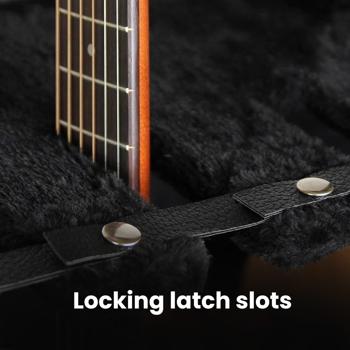Gearlux Universal Guitar Stand Case for 6 Electric or 3 Acoustic Guitars - Teflon Covered Hardwood Exterior