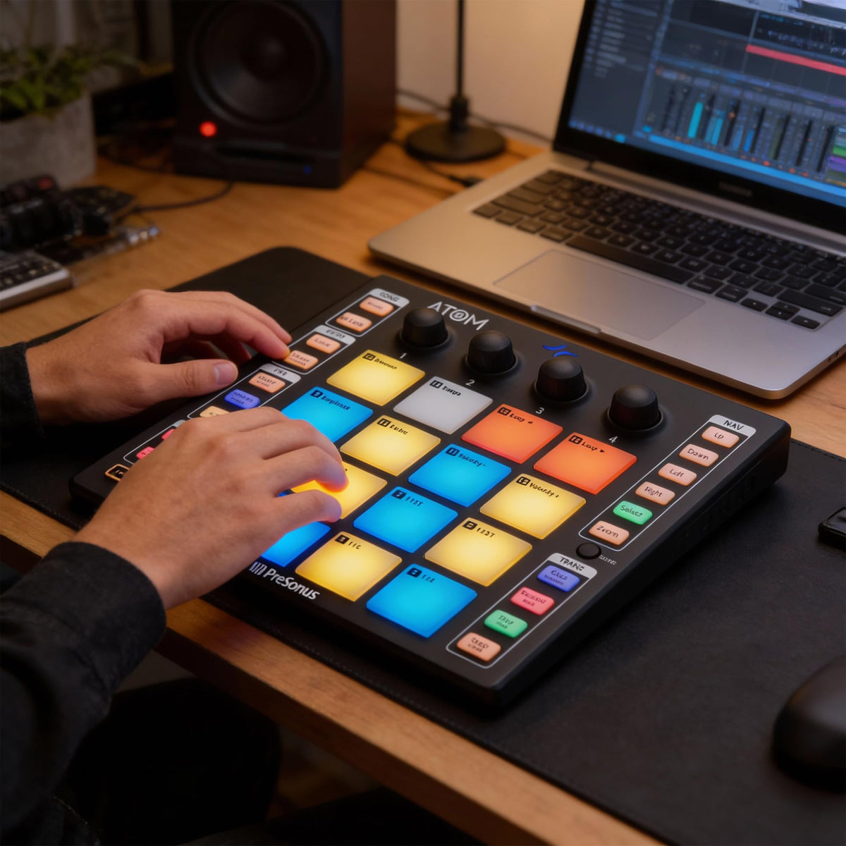 PreSonus ATOM Production and Performance MIDI Pad Controller w/ USB-C Adaptor