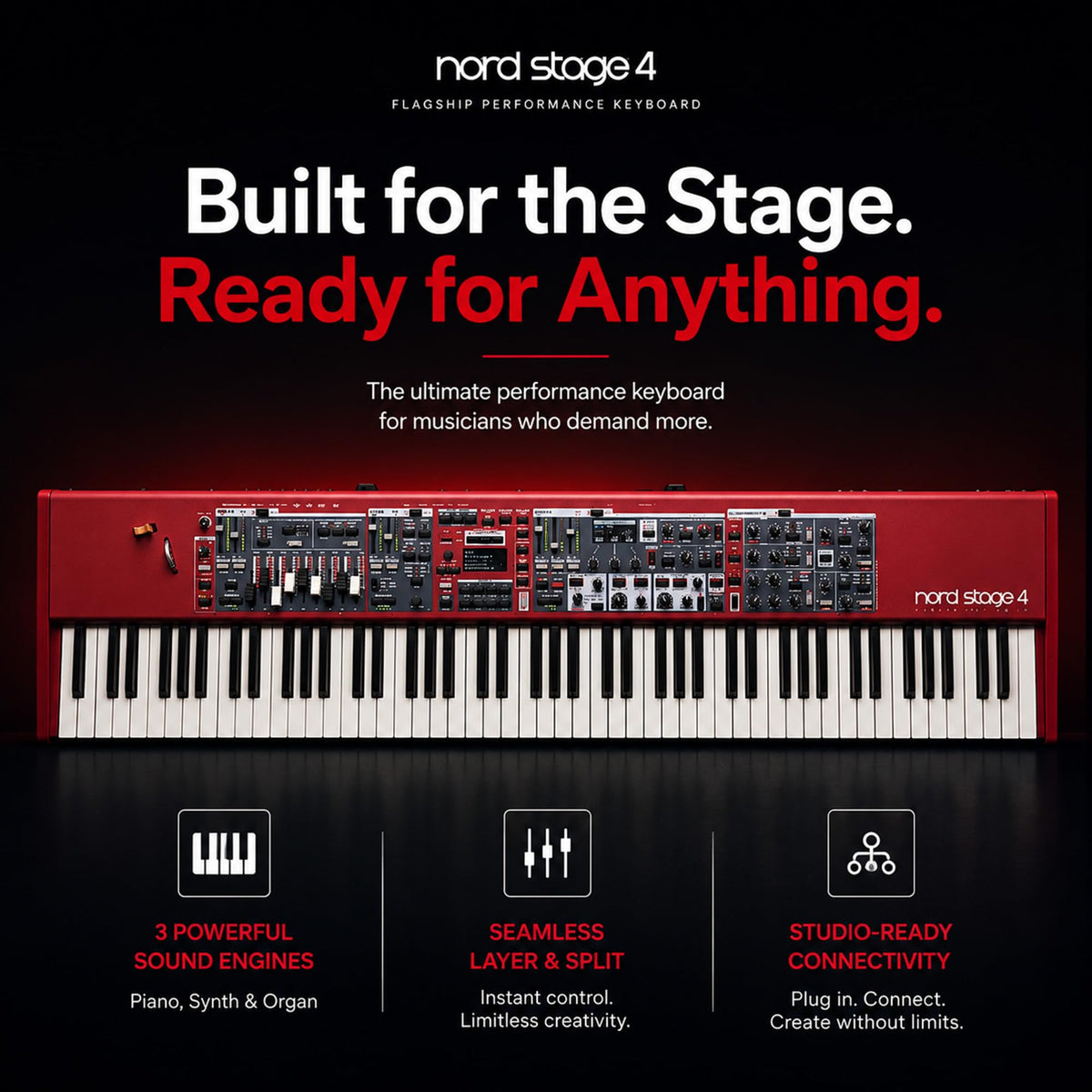 Nord Stage 4 88 Digital Piano w/ Adjustable Stand