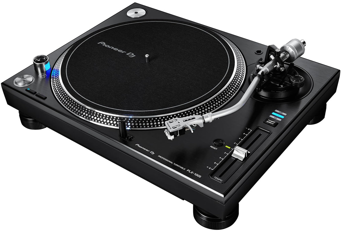 Pioneer DJ PLX-1000 Professional Direct Drive Turntable - Black w/ Headphones