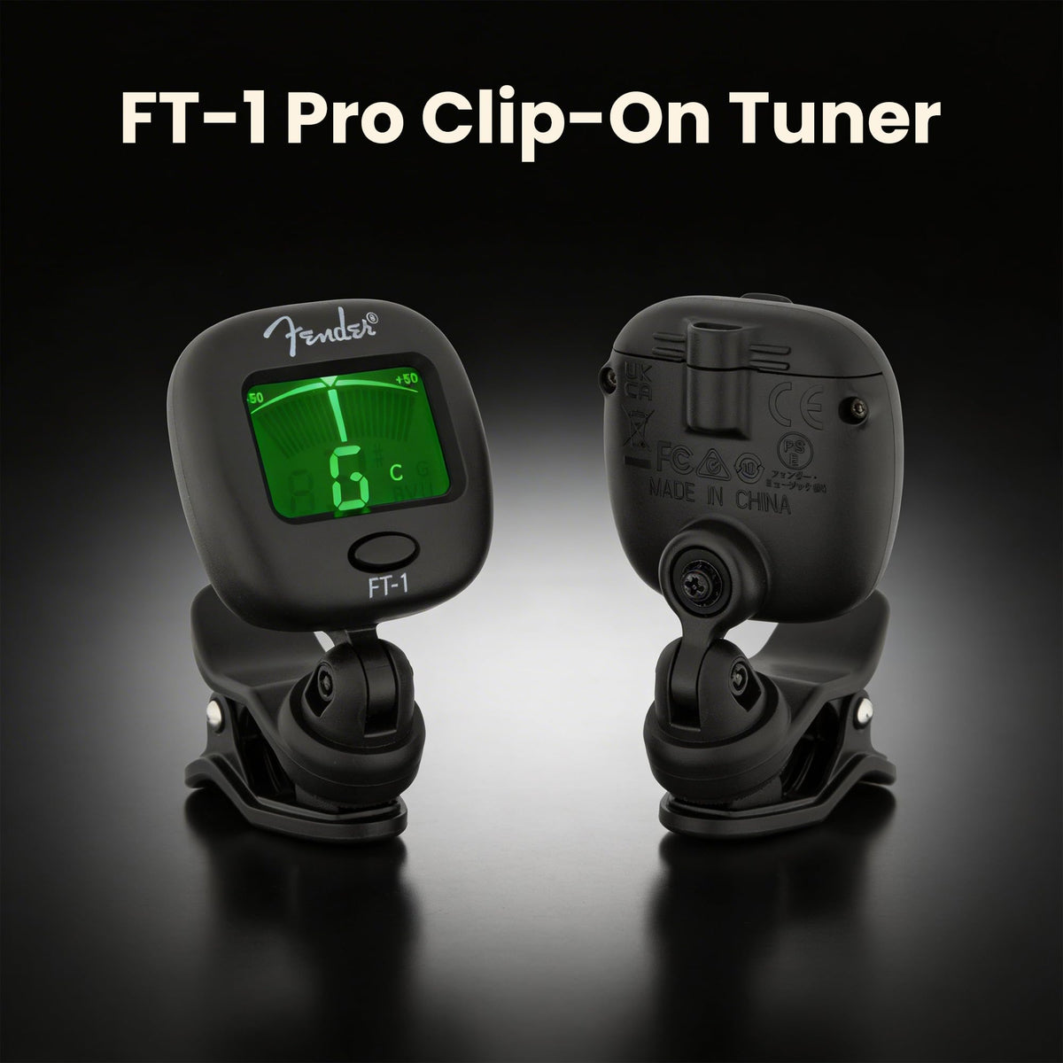 Fender FT-1 Professional Clip-On Chromatic Guitar Tuner