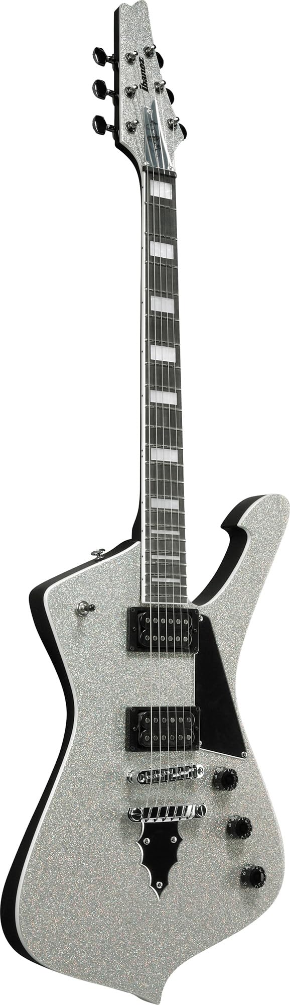 Ibanez PS60 Paul Stanley Electric Guitar - Silver Sparkle w/ Amplifier