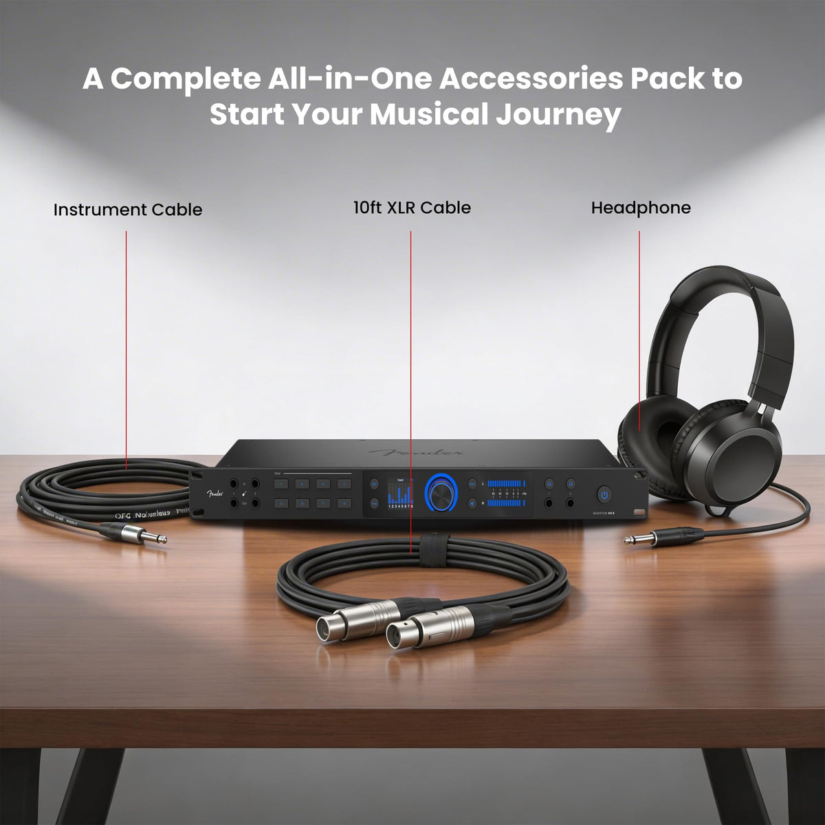 Fender Quantum HD 8 USB-C Audio Interface w/ Headphones