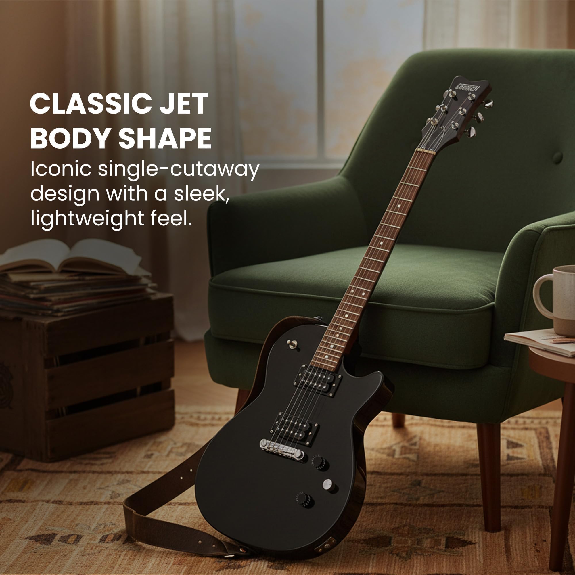 Gretsch Ignite Jet Club Electric Guitar - Jet Black w/ Gig Bag