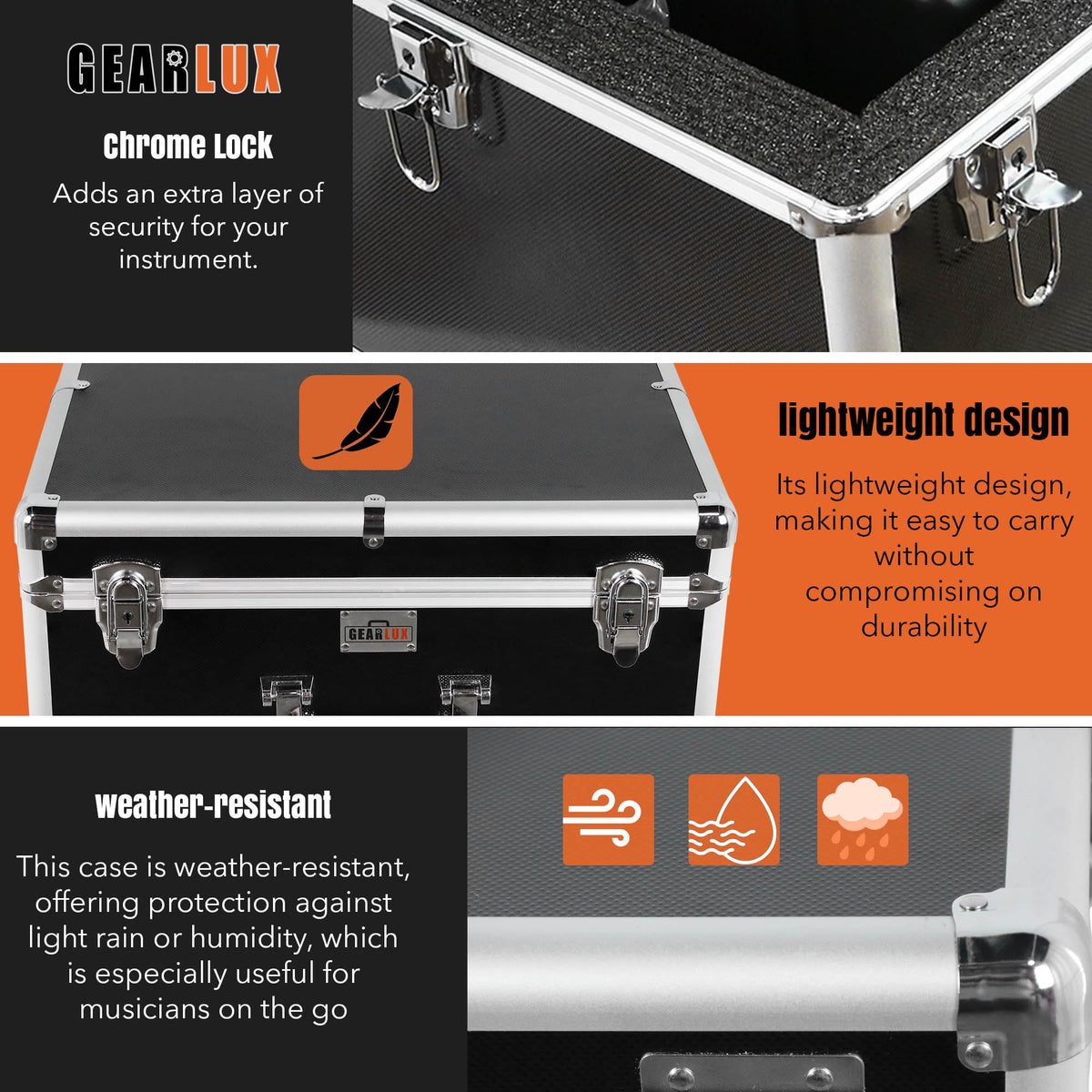 Gearlux Accordion ABS Case