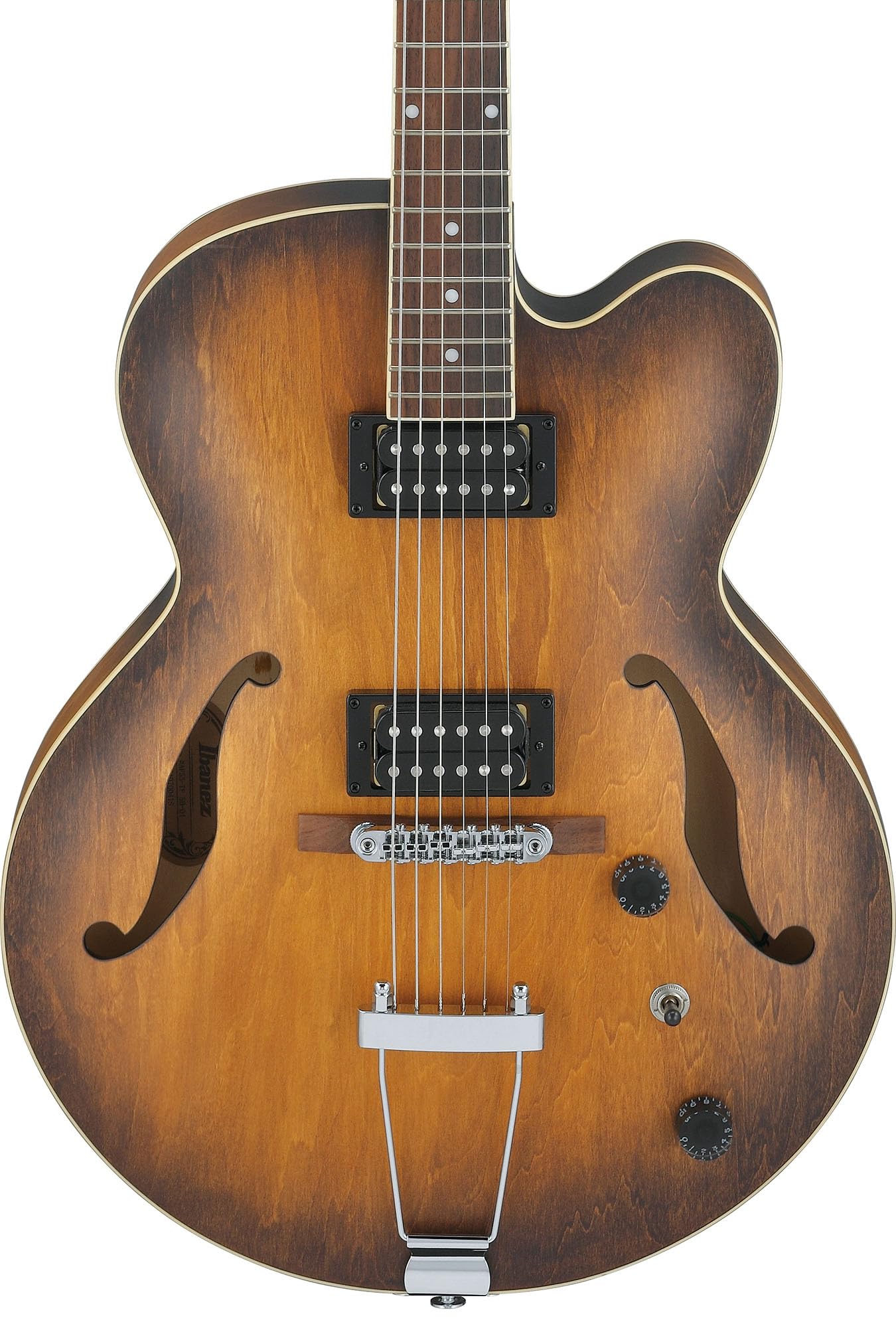 Ibanez AF55 AF Artcore Hollow Body Electric Guitar - Tobacco Flat w/ Amplifier