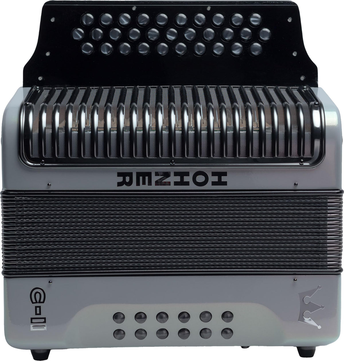 Hohner Corona C-II G/C/F Accordion - Silver Rainbow w/ Gig Bag