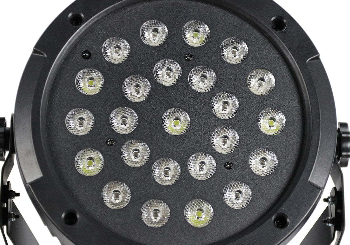 Gearlux 24PCS 30-Watt RGB Battery LED Par Stage Light with Built- in 2.4G Wireless DMX Signal Receiver