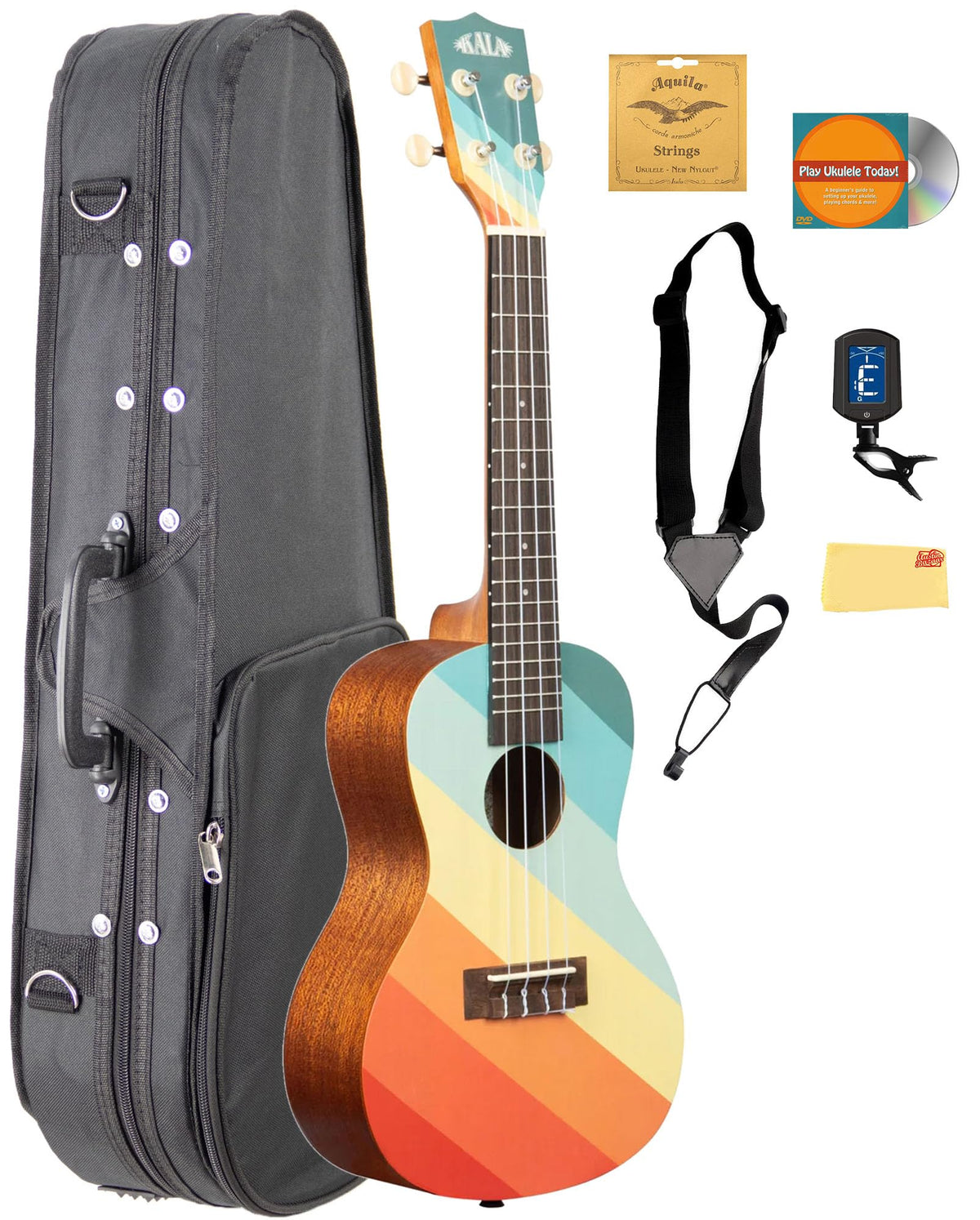 Kala KA-SURF-FAROUT Surf Far Out Concert Ukulele w/ Case