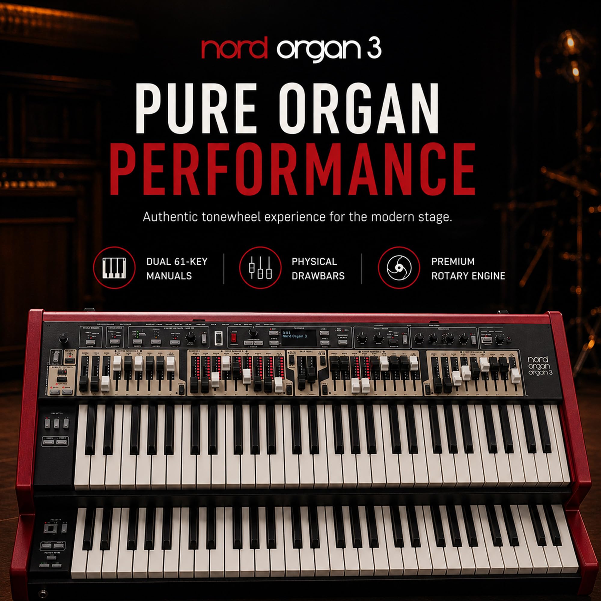 Nord Organ 3 Dual 61-Key Combo Organ w/ Stand