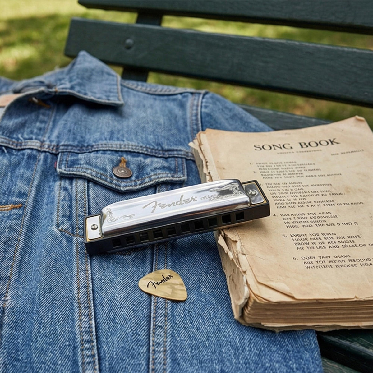 Fender Blues Deluxe Harmonica - Key of E w/ Austin Bazaar Instructional Manual