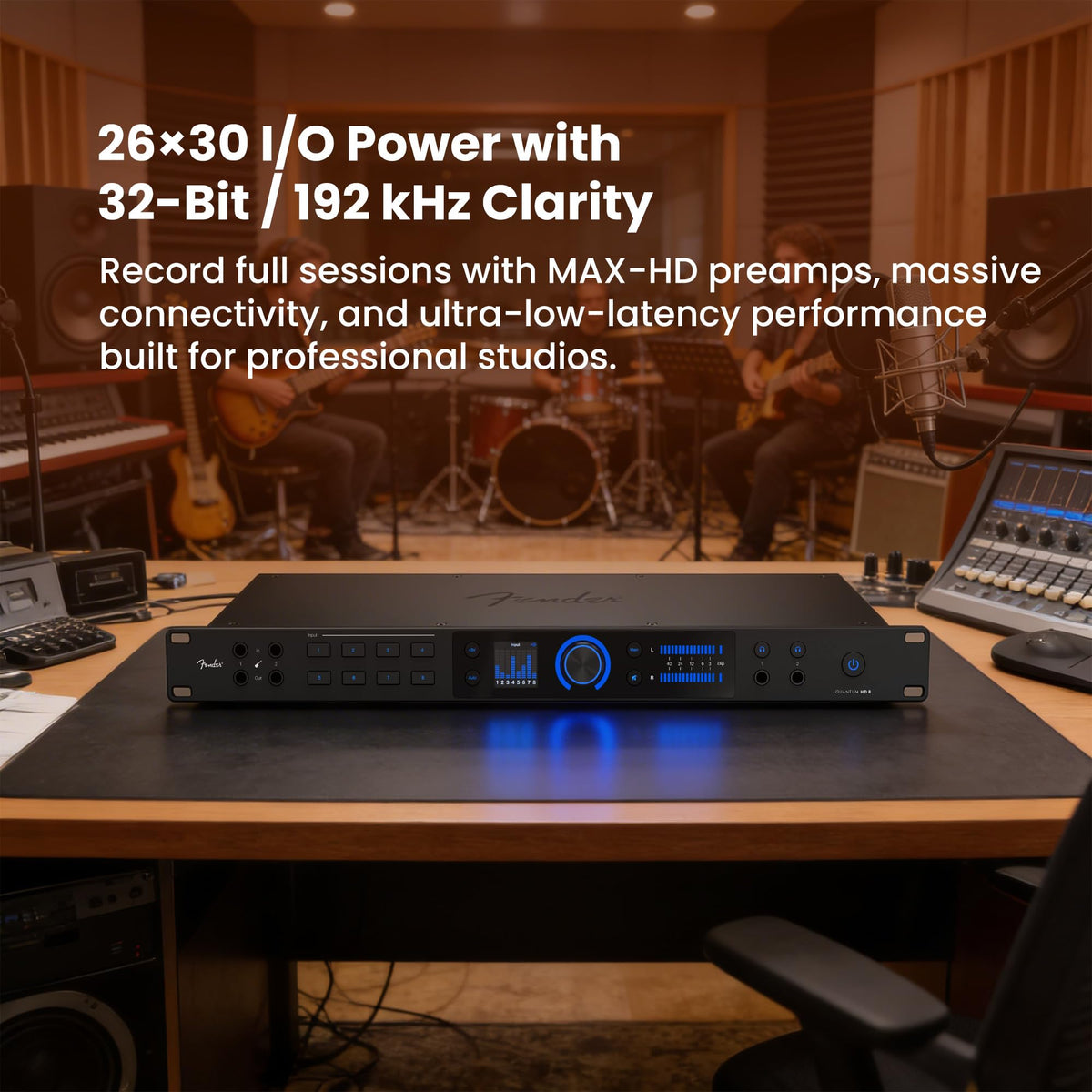 Fender Quantum HD 8 USB-C Audio Interface w/ Headphones