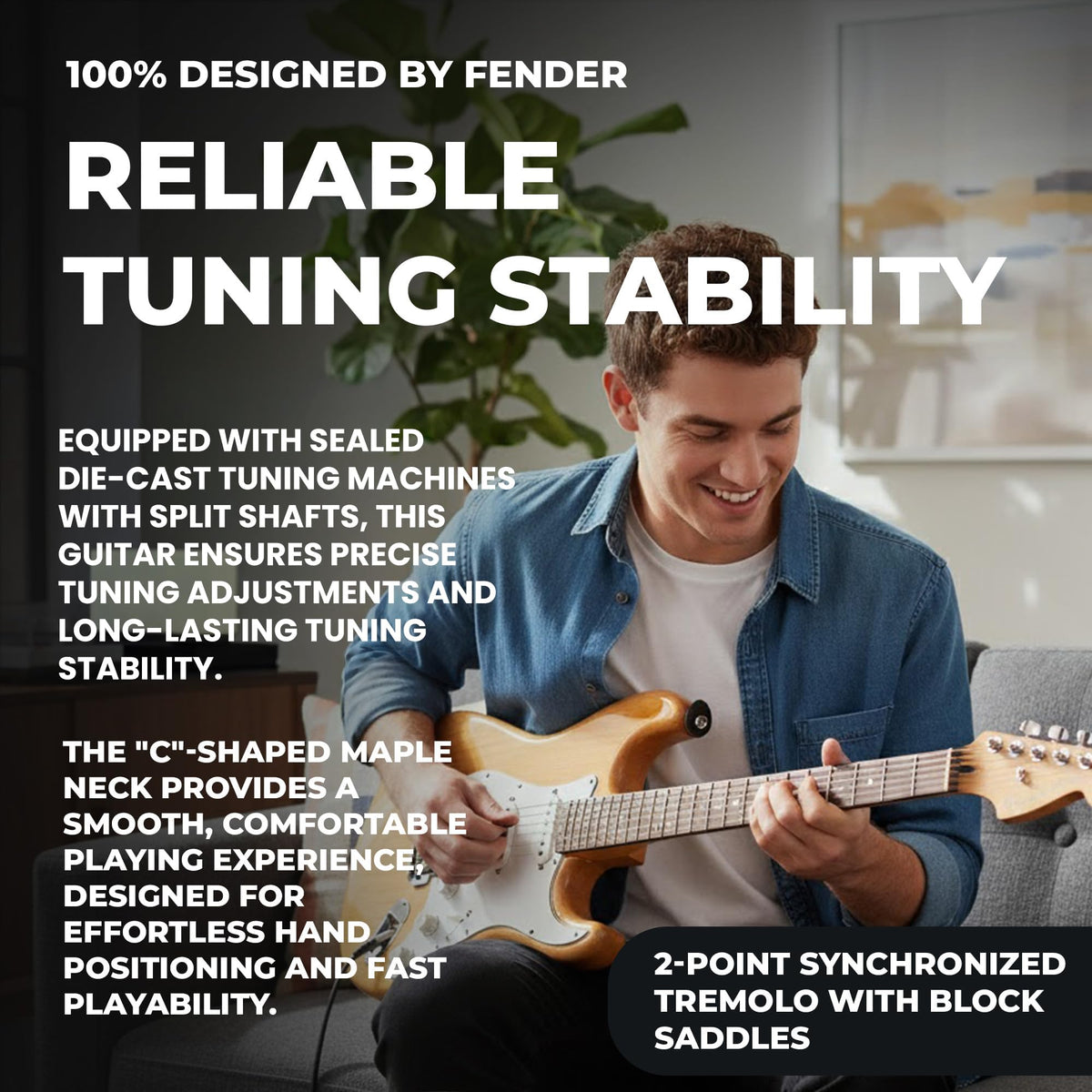 Fender Squier Affinity Stratocaster HSS - Natural