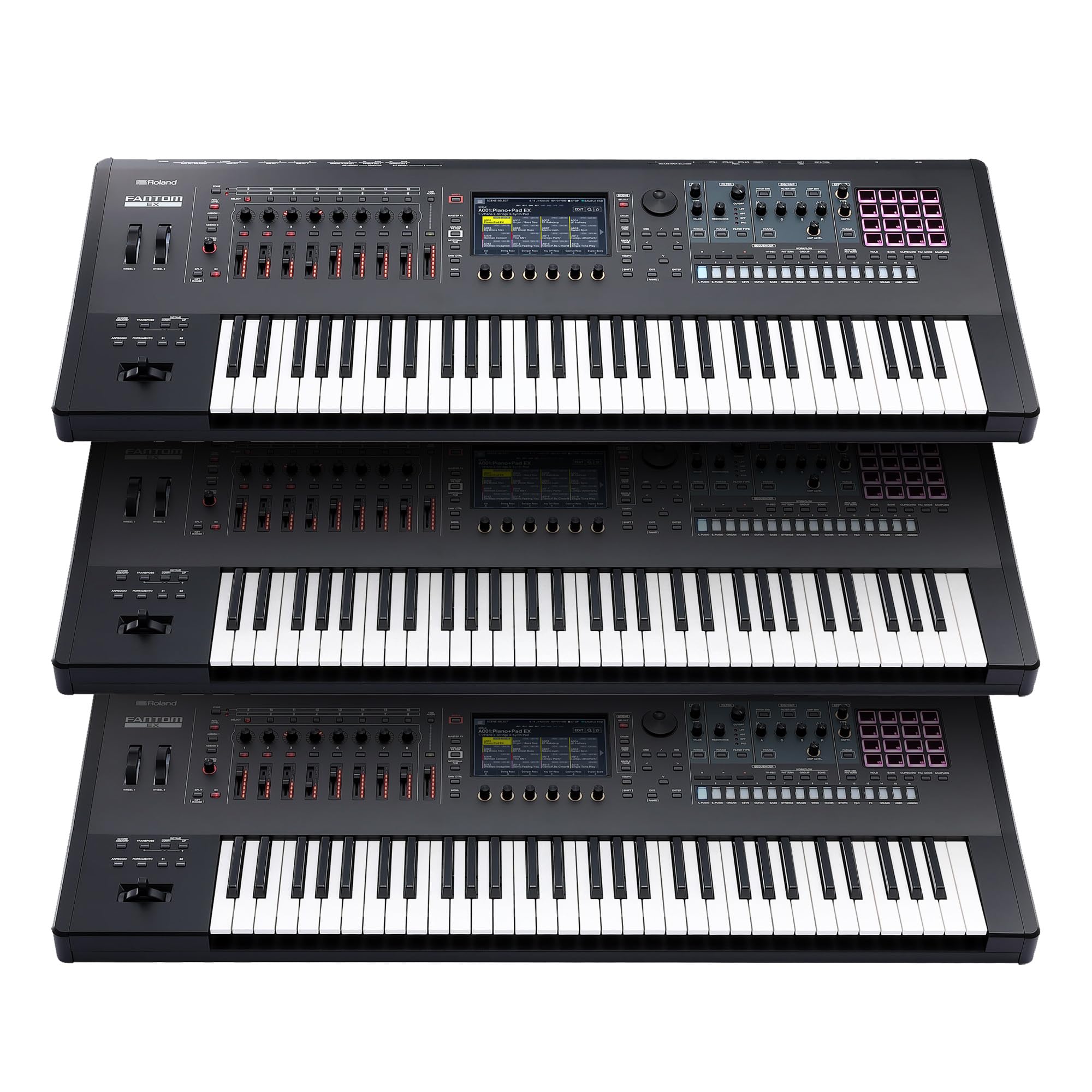 Roland Fantom 6 EX 61-Key Workstation Keyboard Synthesizer w/ Sustain Pedal
