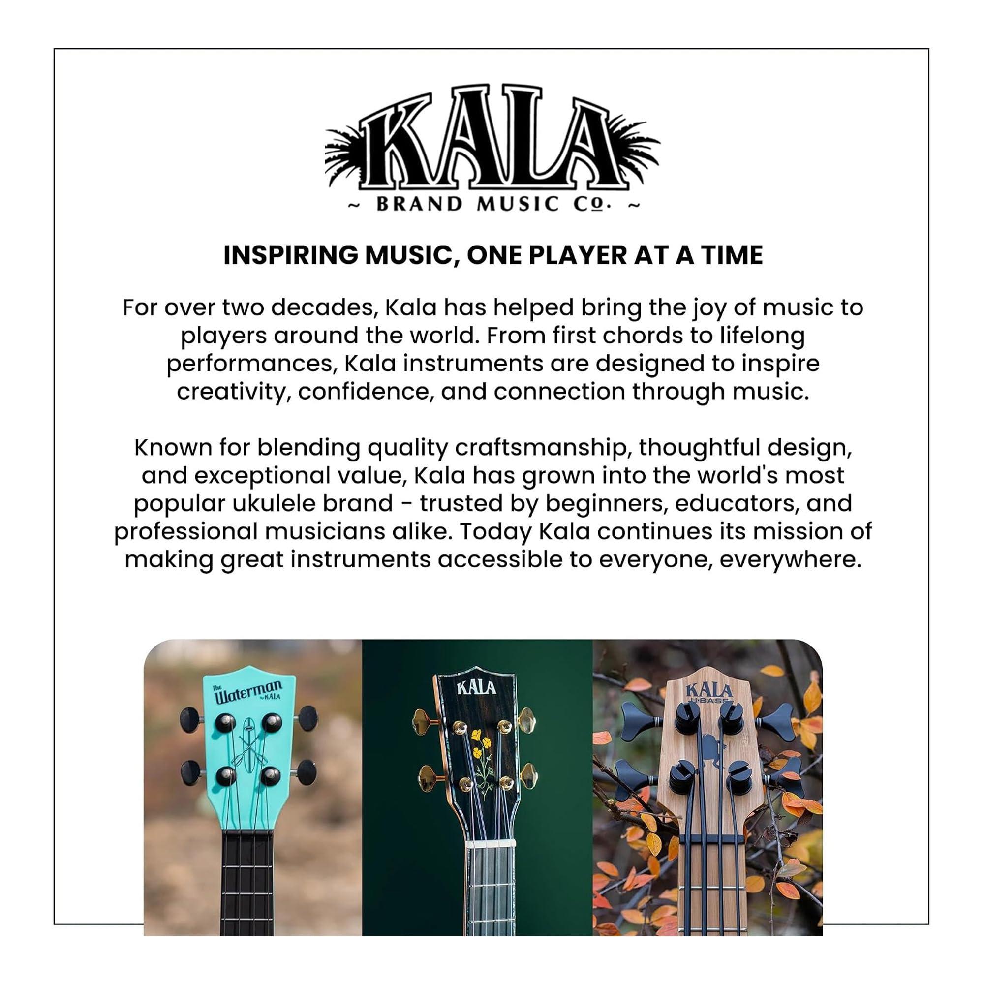 Kala MK-B Makala Baritone Ukulele w/ Hard Case