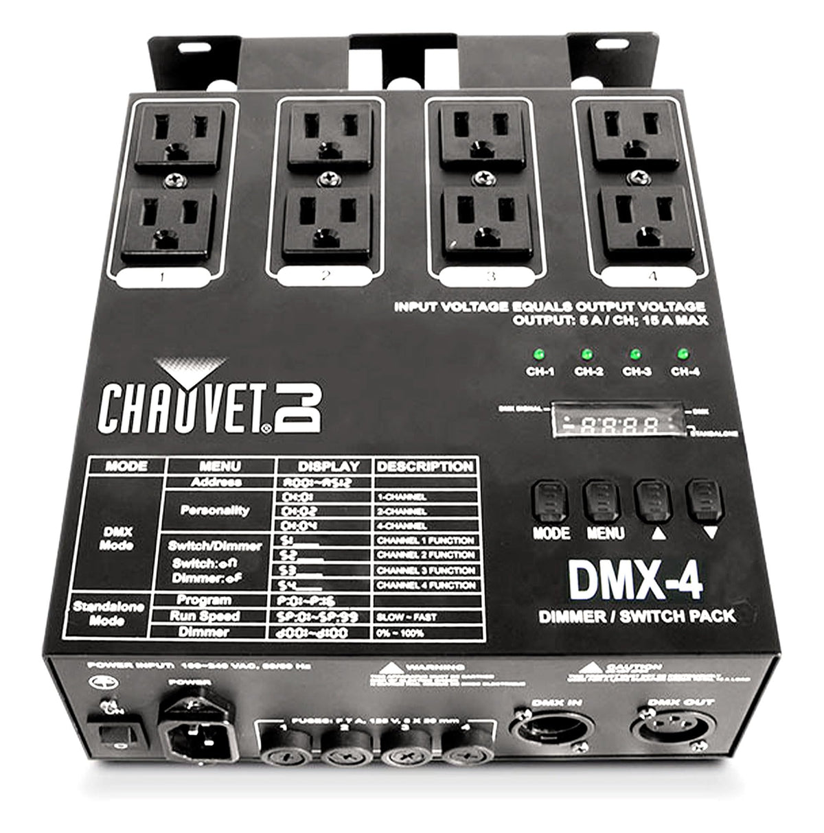 Chauvet DJ DMX-4 LED Lighting Controller w/ DMX Cable