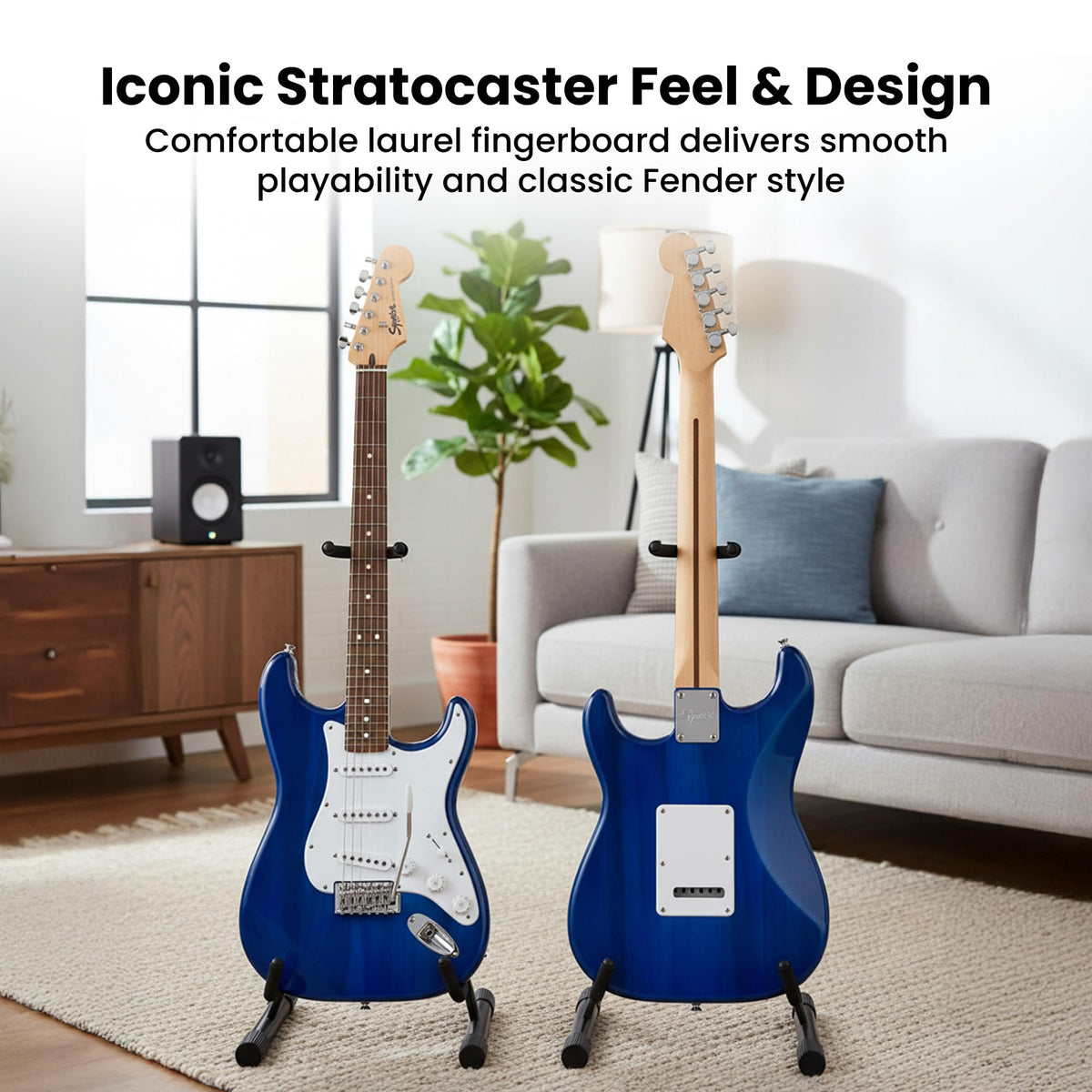 Fender Squier Sonic Stratocaster Pack - Sapphire Blue Transparent