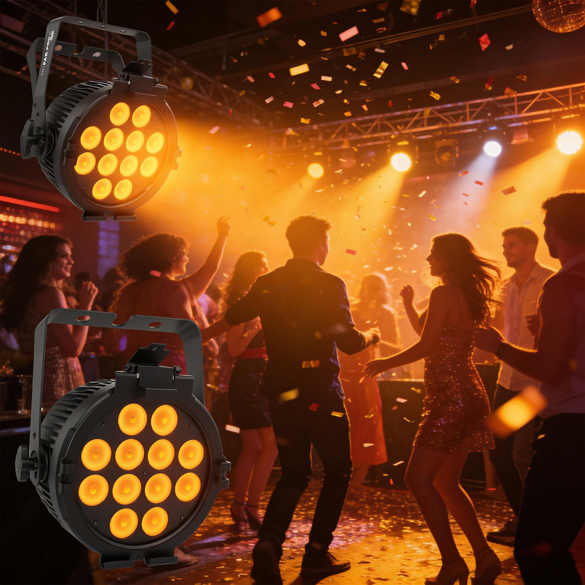 Chauvet DJ SlimPAR Pro Q USB High-Powered RGBA Low-Profile LED Par Light w/ DMX Cable