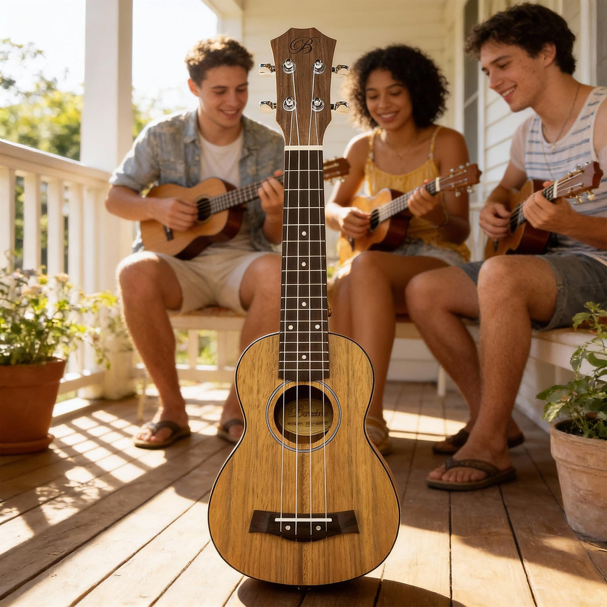Barcelona Walnut Soprano Ukulele w/ Gig Bag