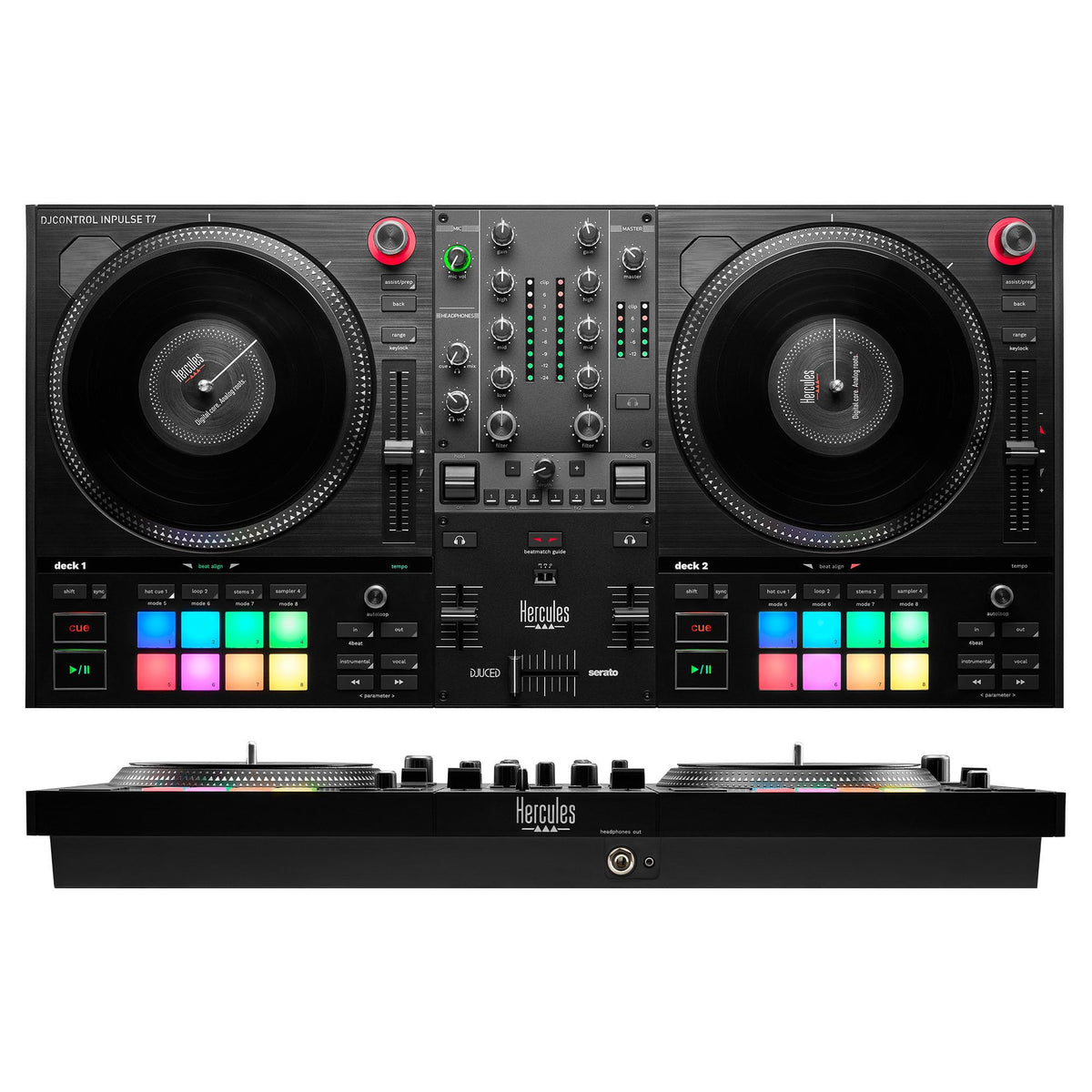 Hercules DJControl Inpulse T7 2-Channel DJ Controller w/ MIDI Cable