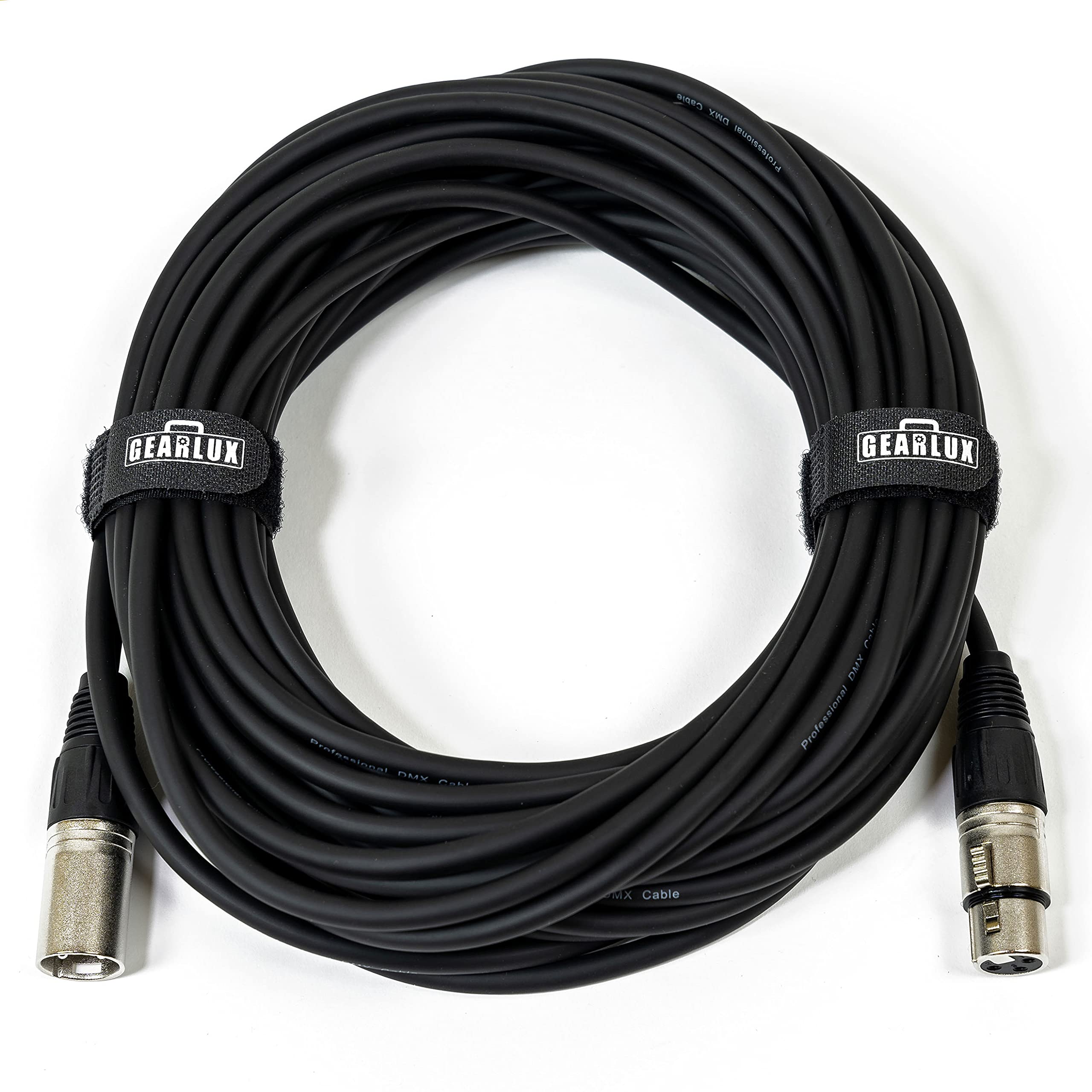 Gearlux 100-Foot 3-Pin Male-to-Female DMX Cable - 10 Pack