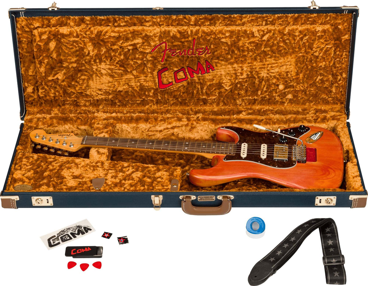 Fender Michael Landau Coma Stratocaster - Coma Red w/ Guitar Cleaning Kit