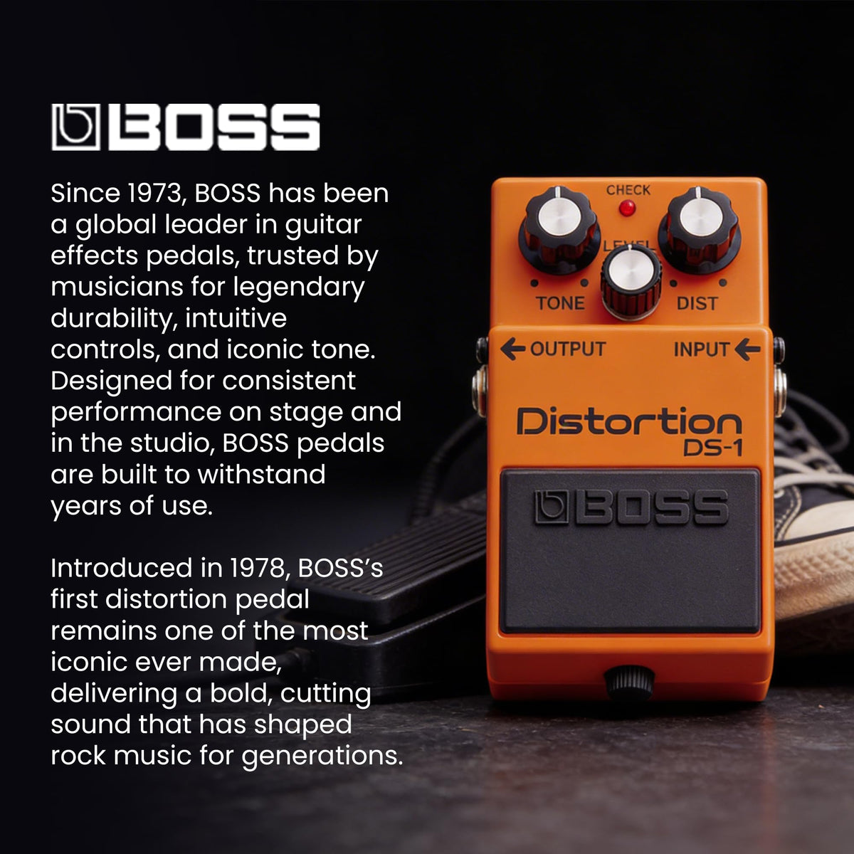 Boss DS-1 Distortion w/ Power Supply