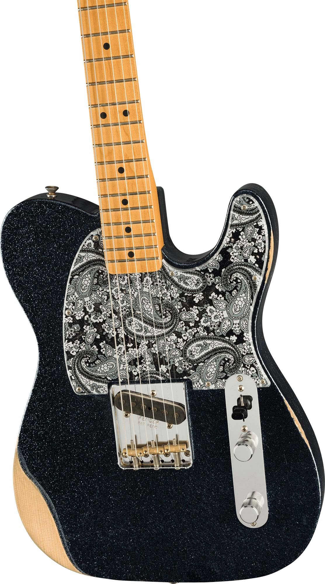 Fender Brad Paisley Esquire - Black Sparkle w/ Guitar Cleaning Kit