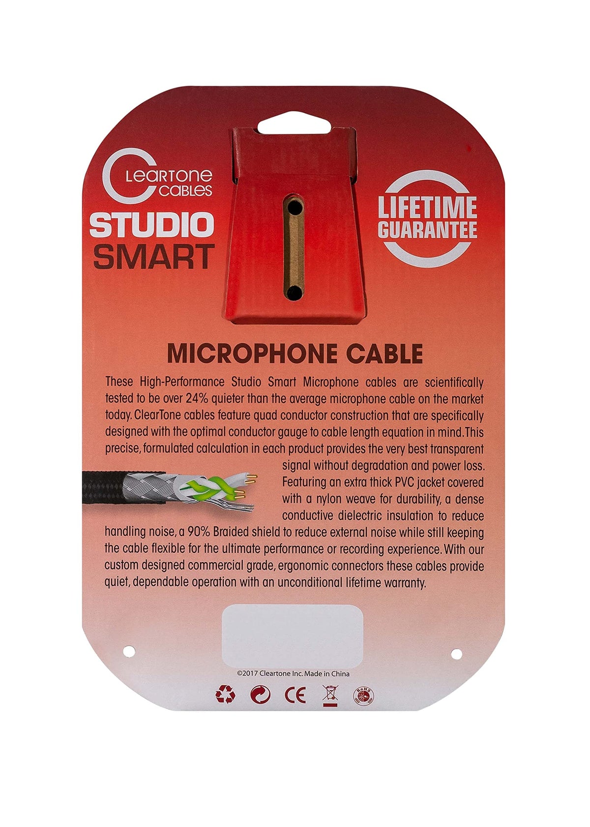 Cleartone 25-Foot Studio Smart Microphone Cable, 18 AWG - 3 Pack
