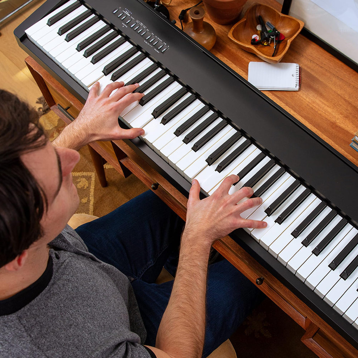Roland FP-30X 88-Key Digital Piano - Black w/ Roland KSC-70 Stand