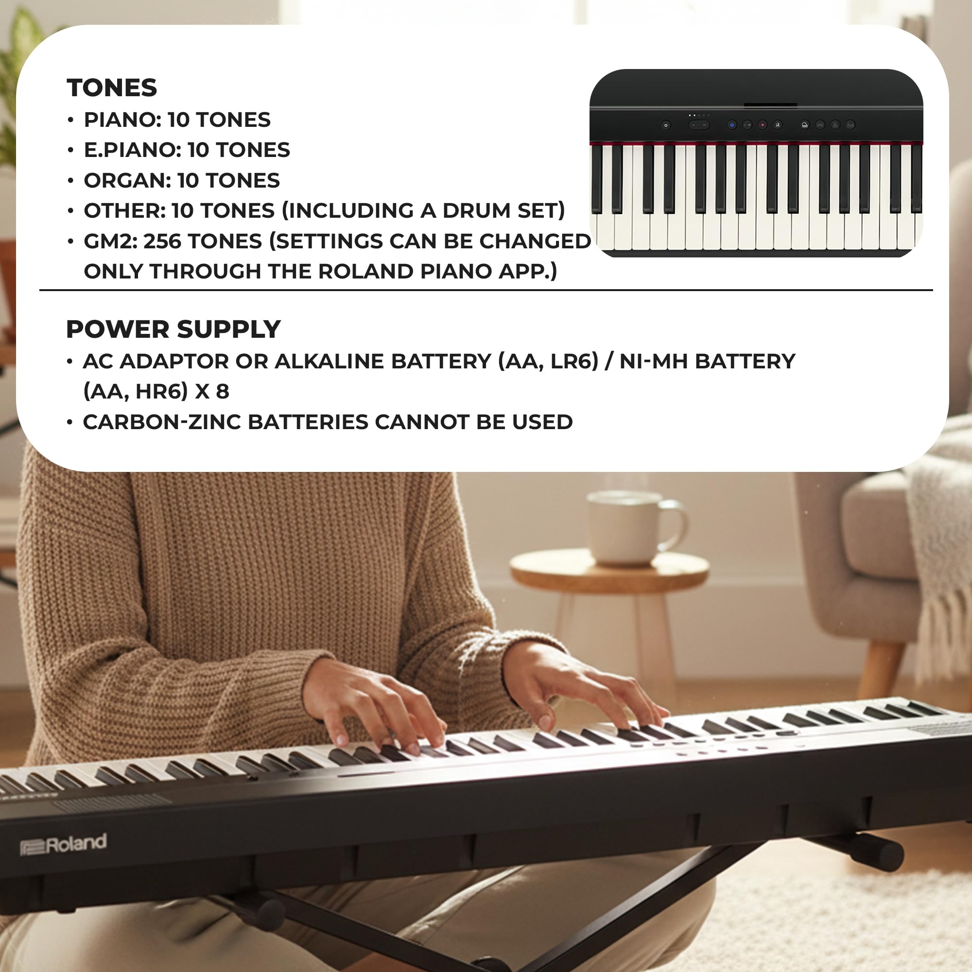 Roland GO-88PX 88-Key Digital Piano w/ Adjustable Stand