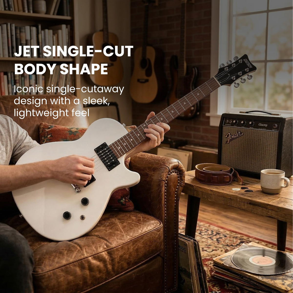 Gretsch Ignite Jet Club Electric Guitar - Lightning White