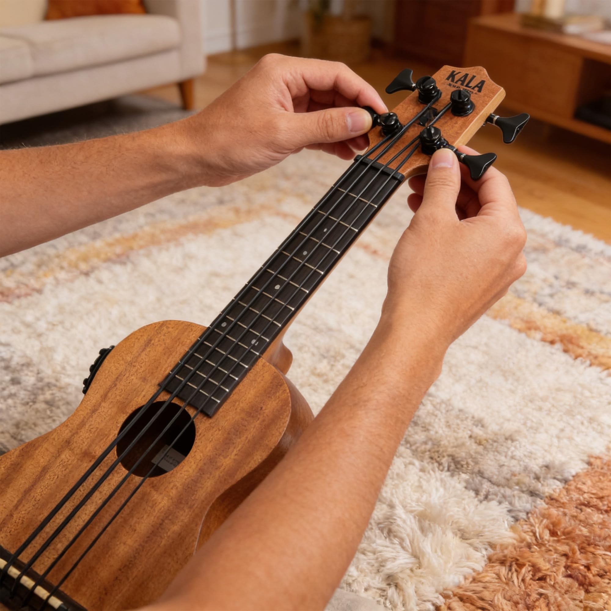 Kala U-BASS-NOMAD-FS Nomad Mahogany U-Bass Acoustic-Electric Ukulele Bass w/ Gig Bag