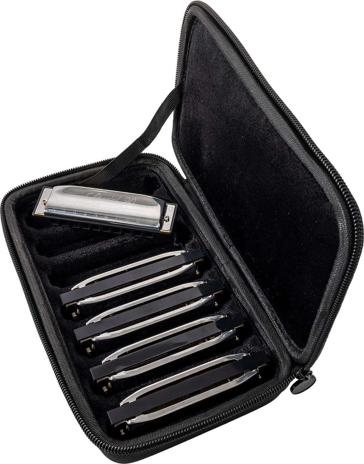 Hohner Special 20 Harmonica - Keys of G, A, C, D, E w/ Zip Pouch