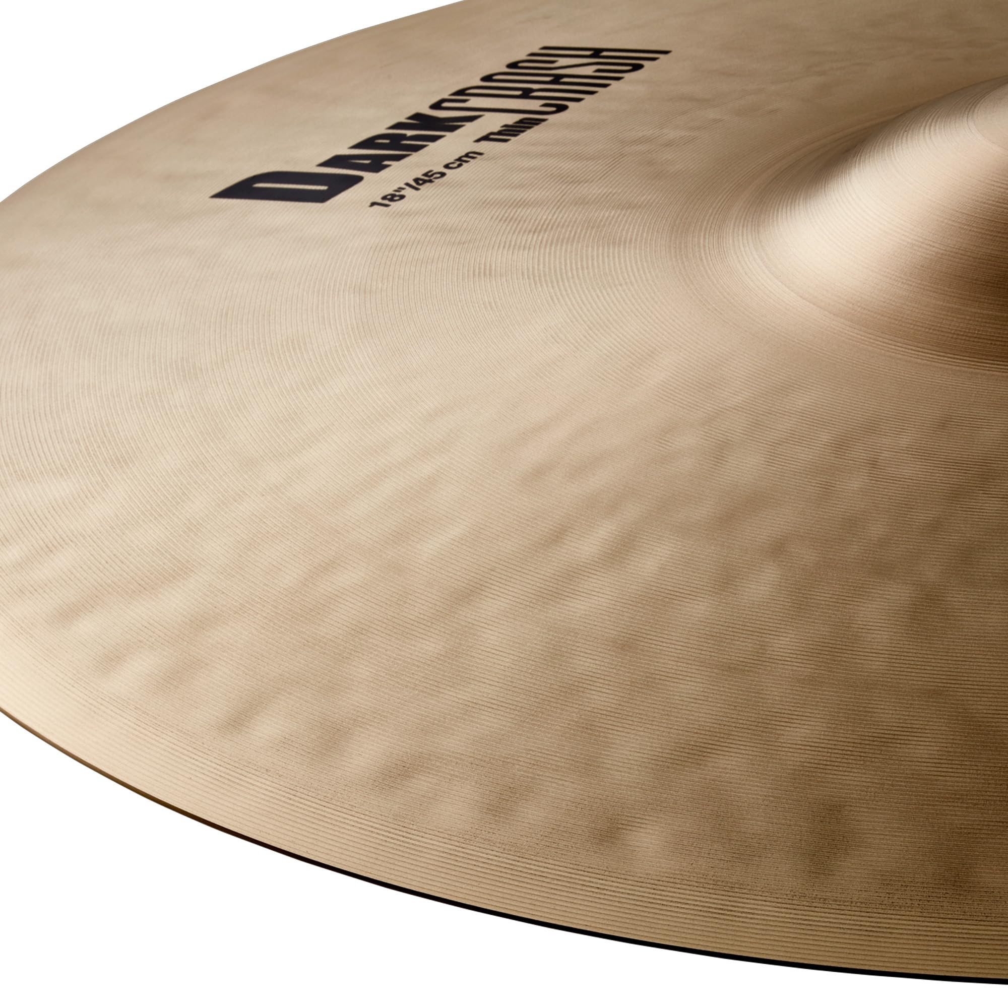 Zildjian K0904 18" K Dark Thin Crash Cymbal w/ Drumstick Bag