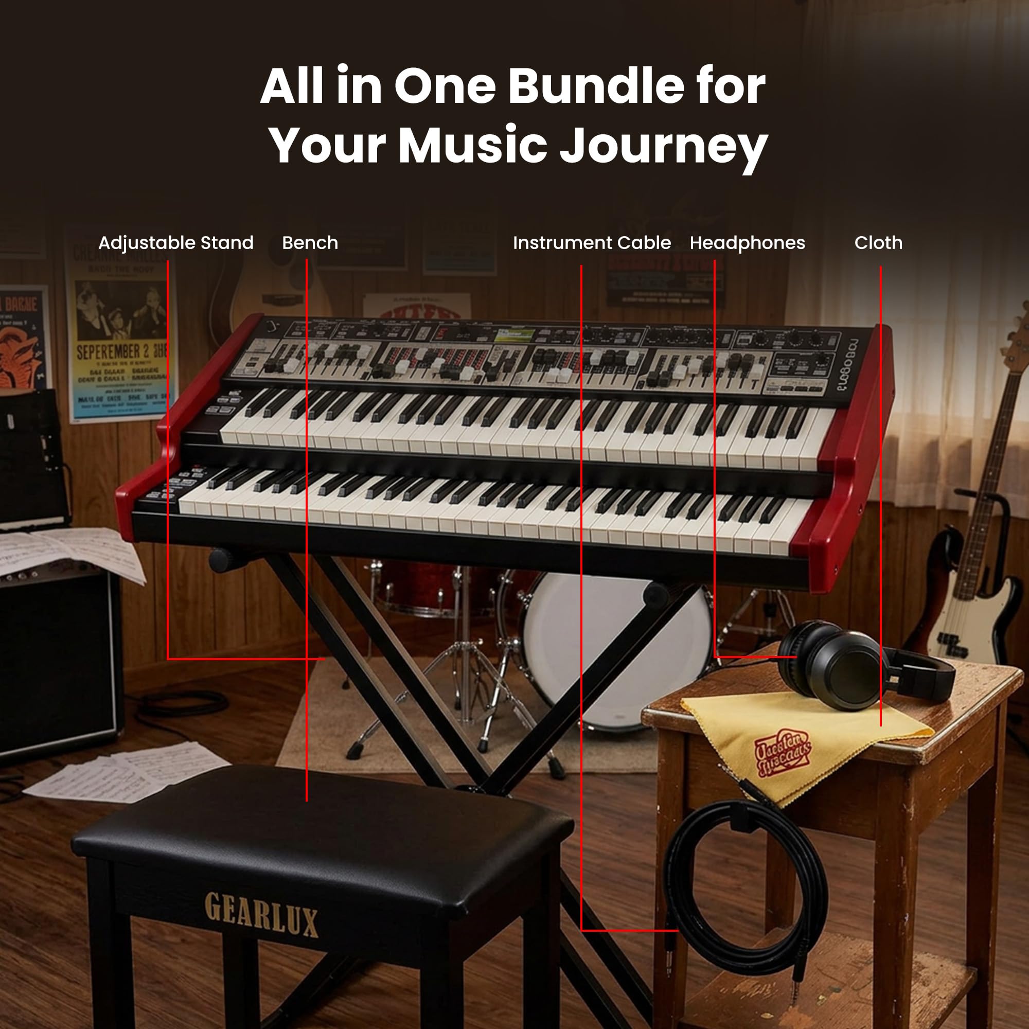 Nord Organ 3 Dual 61-Key Combo Organ w/ Stand