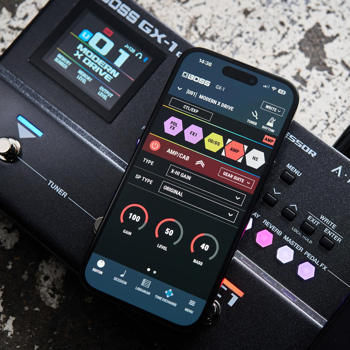 Boss GX-1 Guitar Effects Processor w/ Instrument Cable