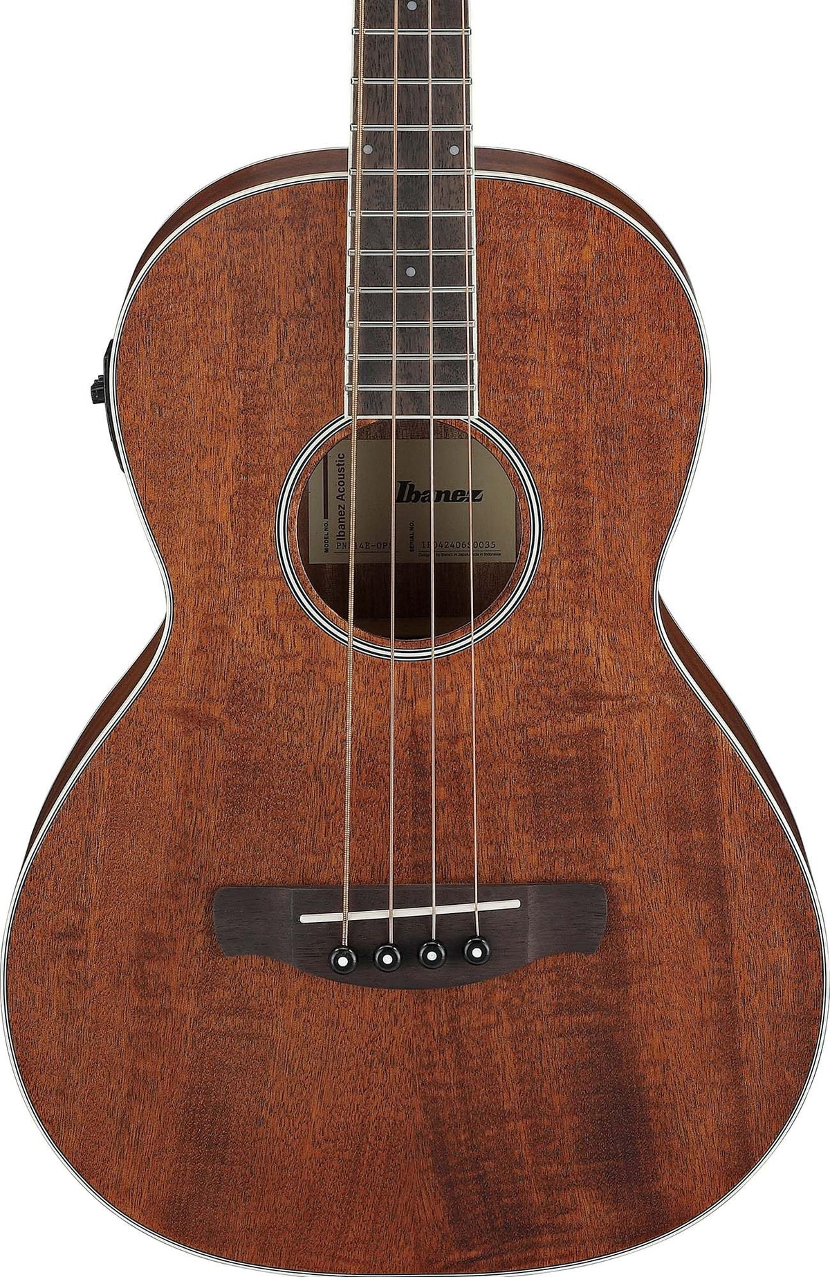 Ibanez PNB14E Acoustic Bass Guitar - Open Pore Natural w/ Gig Bag