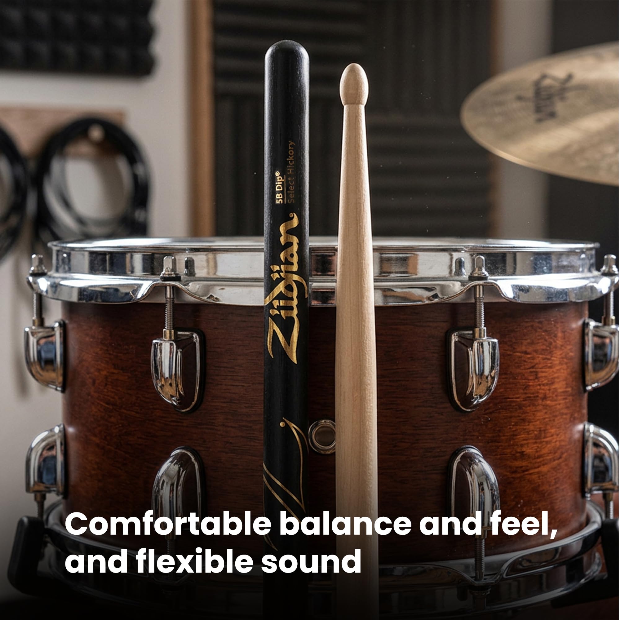 Zildjian 5B Black DIP Drumsticks - 12 Pack
