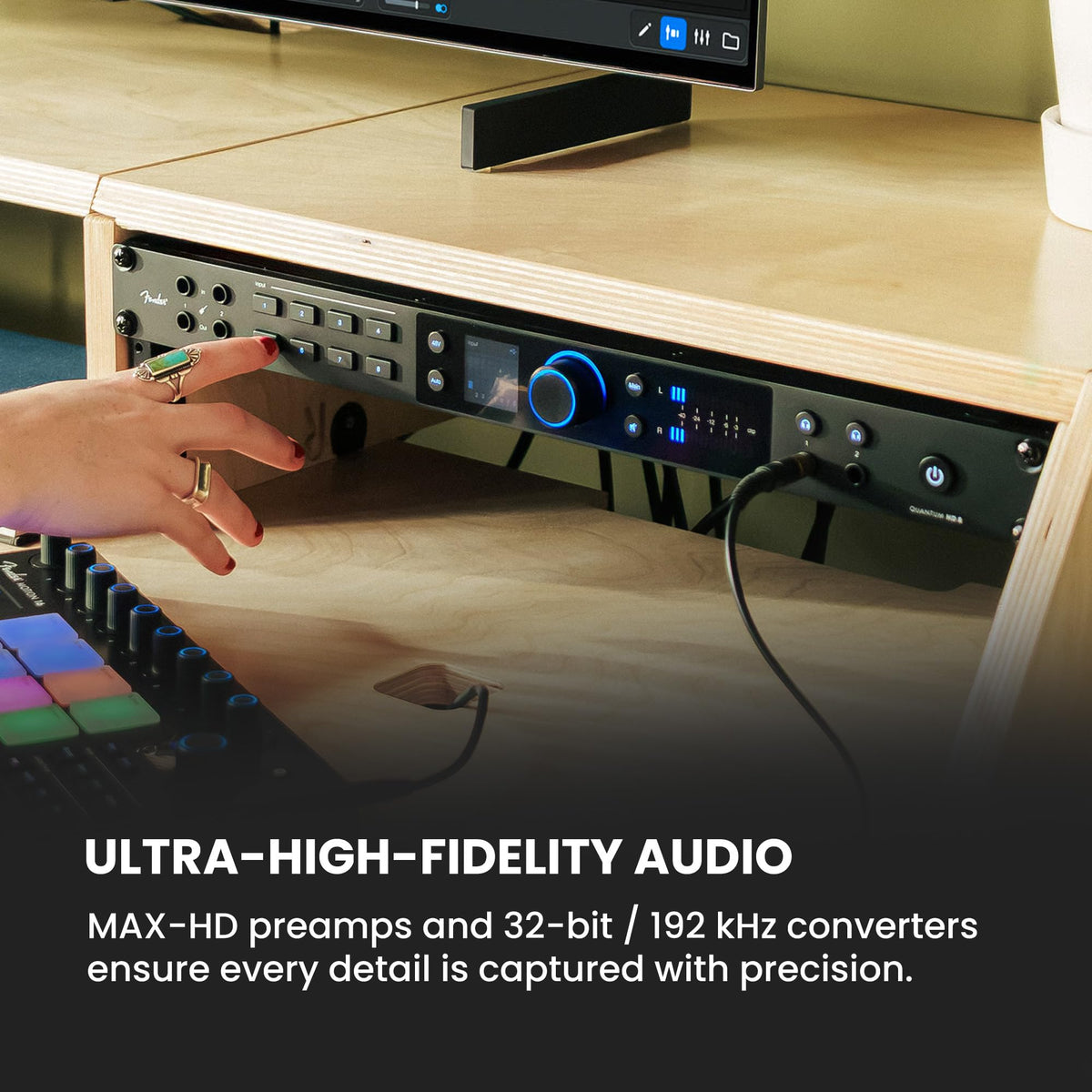 Fender Quantum HD 8 USB-C Audio Interface w/ Headphones