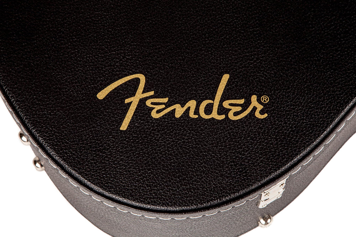 Fender Flat-Top Dreadnought Acoustic Guitar Case - Black w/ Strap