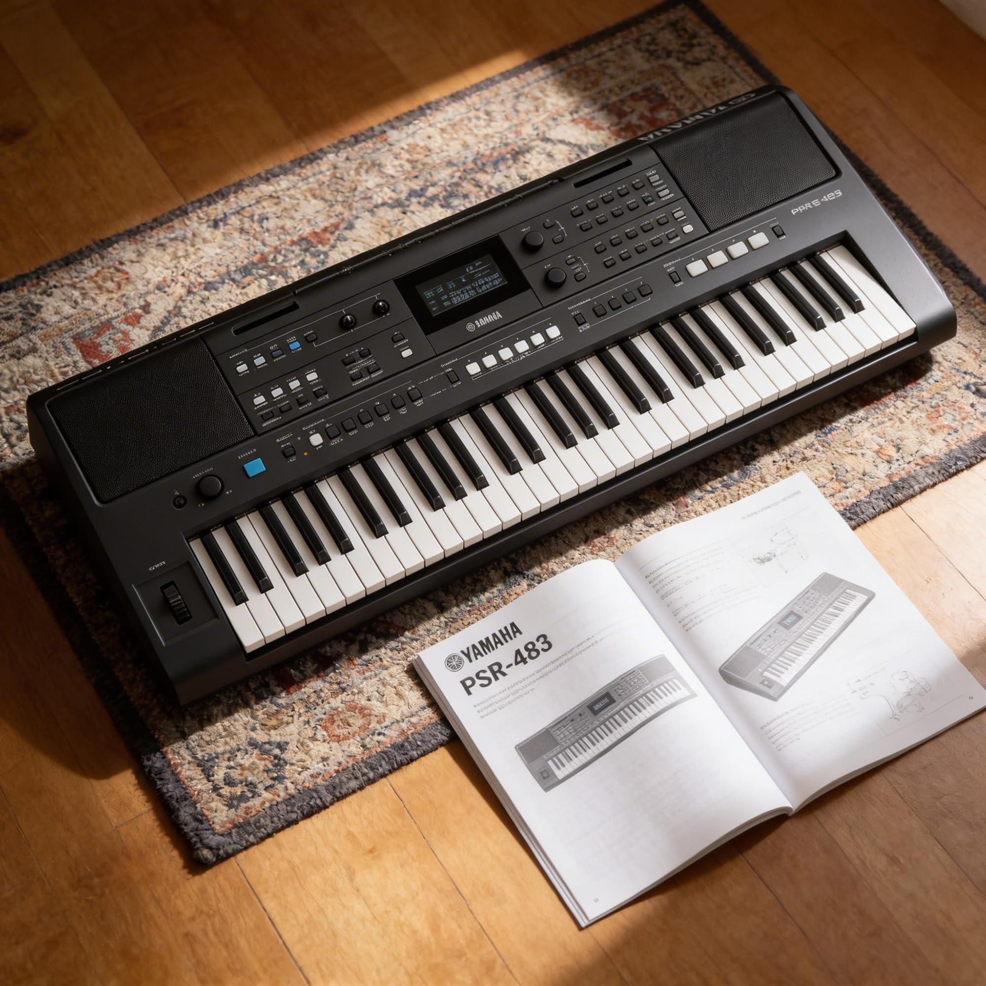 Yamaha PSR-E483 61-Key Touch-Sensitive Portable Keyboard