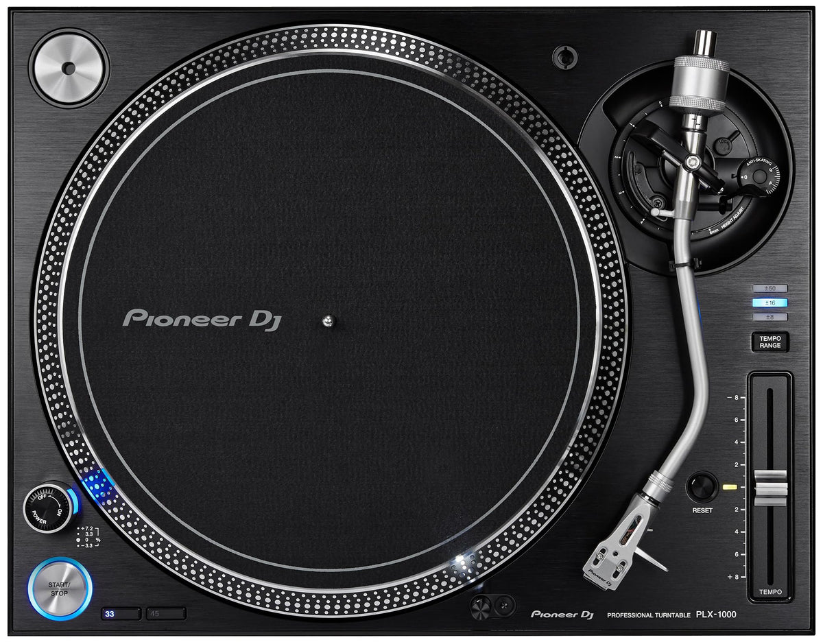 Pioneer DJ PLX-1000 Professional Direct Drive Turntable - Black w/ Headphones