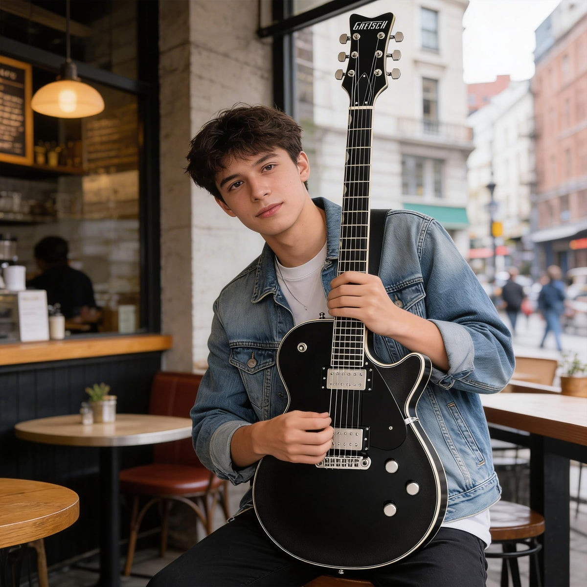 Gretsch Electromatic Premier Jet Electric Guitar - Onyx Storm w/ Strap