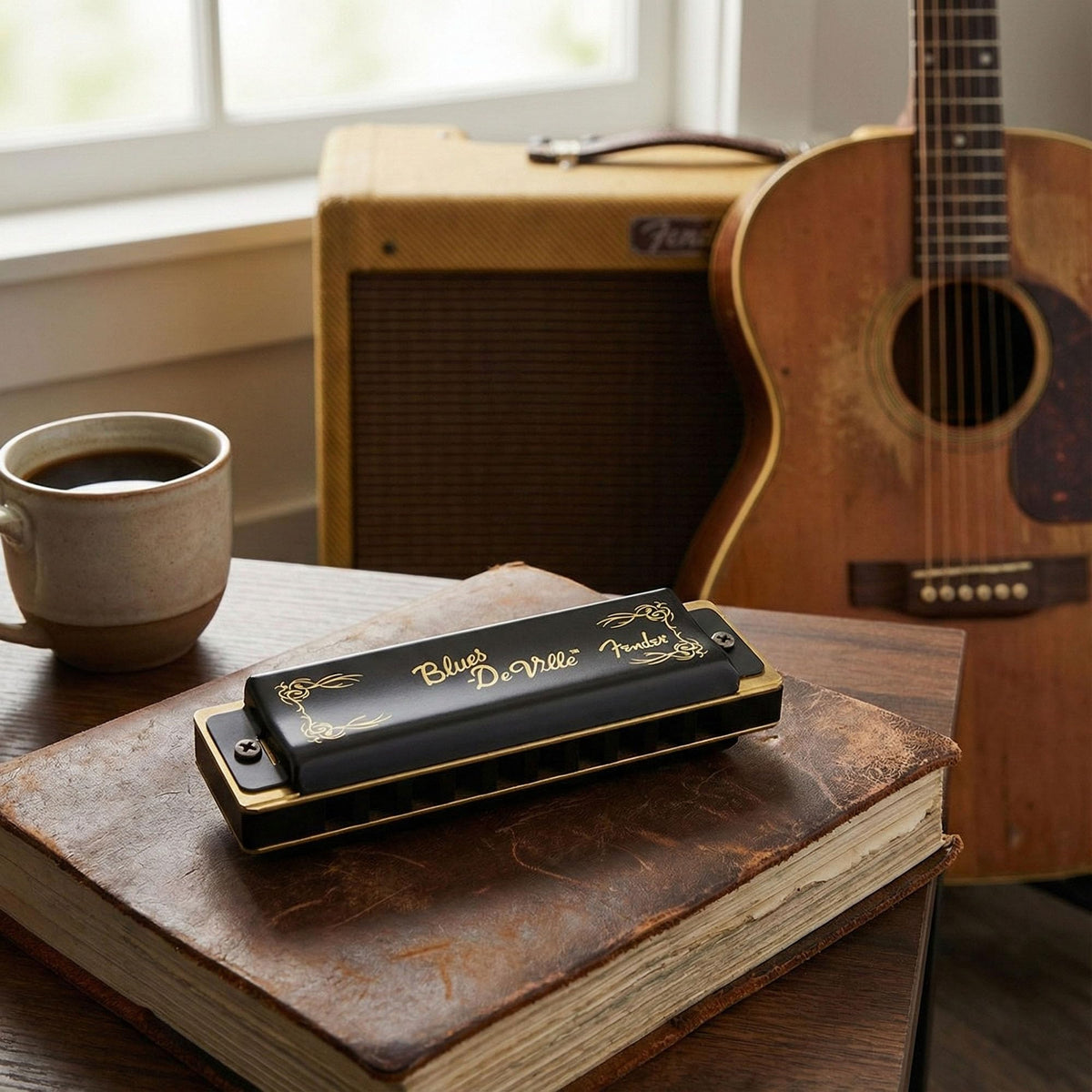 Fender Blues DeVille Harmonica - Key of G w/ Carrying Case