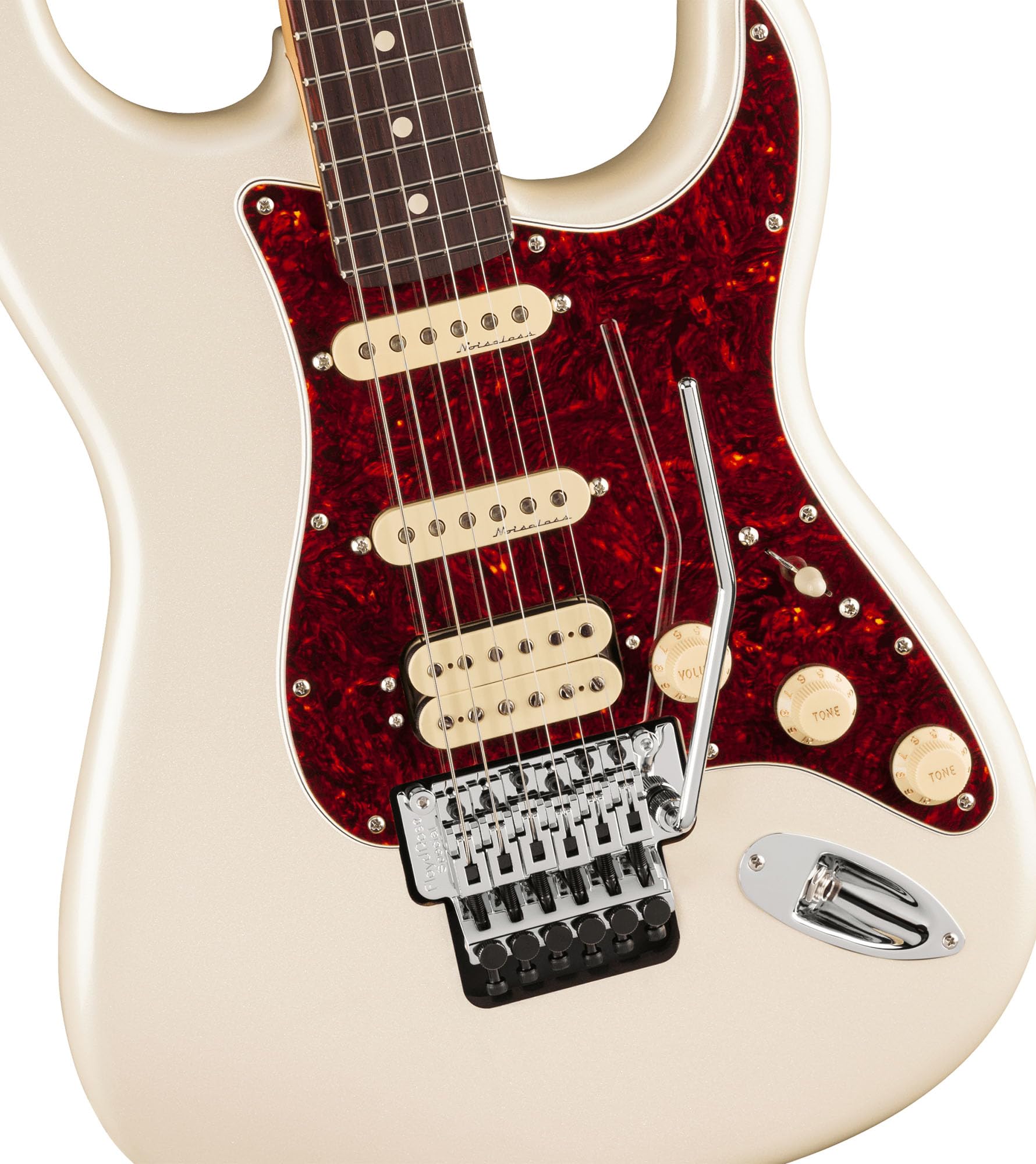 Fender Player II Modified Stratocaster HSS Floyd Rose - Olympic Pearl w/ Instrument Cable