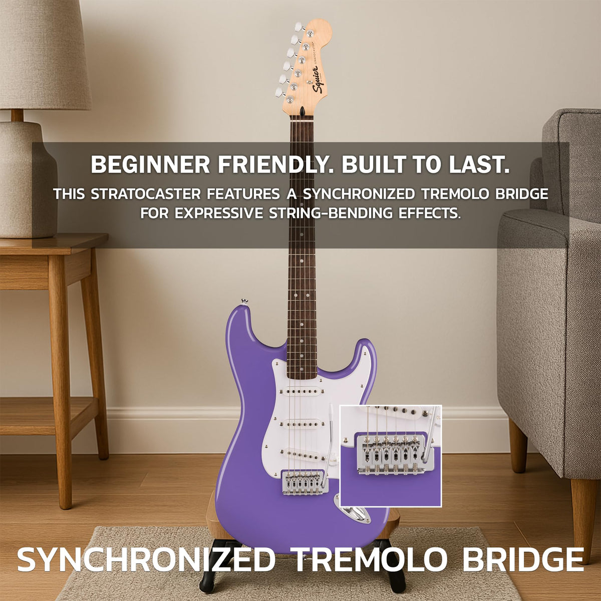 Fender Squier Sonic Stratocaster - Ultraviolet w/ Frontman 10G Amplifier