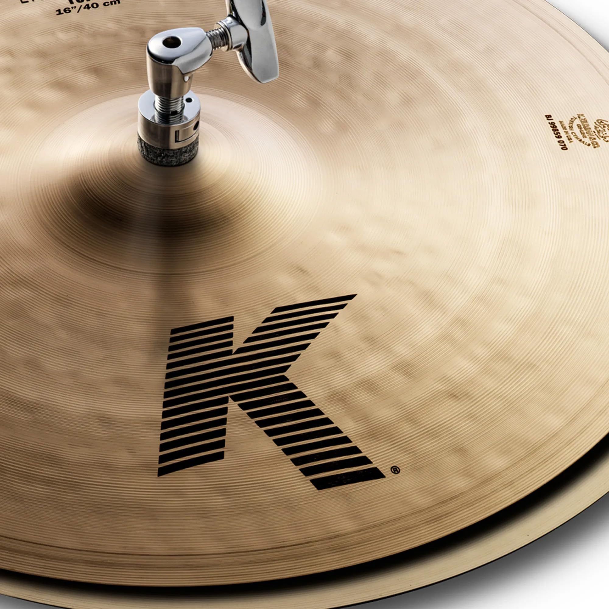 Zildjian K0926 16" K Light Hi-Hat Cymbals Pair w/ Drumstick Bag